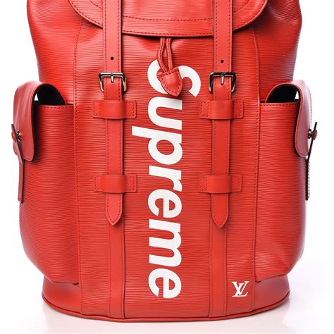 portafoglio lv per supreme|Louis Vuitton x Supreme Christopher Backpack Epi .